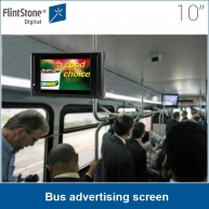 China 10 inch LCD advertising display TV, LCD cab car taxi bus advertising screen, bus head up display factory