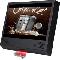 Fabbrica della Cina 10 inch bar code scan lcd advertising screen, lcd video player, lcd ads monitor
