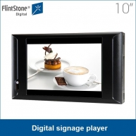 La fábrica de China 10" plataforma de equipos de merchandising / montaje en la pared de pantalla LCD de publicidad para la marca, bucle de juego interior de señalización digital de porcelana