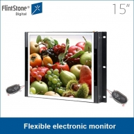 China 15 inch high color gamut open frame flexible electronic monitor factory