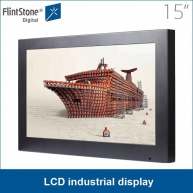 China 15 "tela LCD industrial de largura, monitores de publicidade, monitor do cctv lcd fábrica