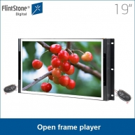China 19 inch open frame LCD screen digital media display signage auto-playing for 24/7/365 factory