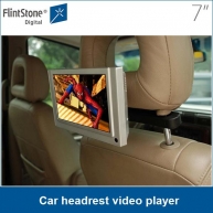 China Leitor de vídeo 7 polegadas para o táxi / carro, vídeo pos exibição encosto de cabeça do carro dvd player de vídeo fábrica