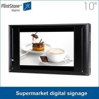 China Best verkopende 10 inch kunststof behuizing usb bijgewerkt winkelschap eenvoudig te gebruiken en te installeren supermarkt digital signage voor video-promotie fabriek