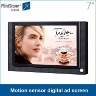 China Flintstone 7 inch digital lcd ad player advancement, long life span video displays, IR motion sensor digital advertising screen factory