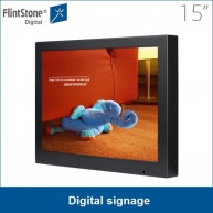 China Familie Feuerstein LCD Werbung Maschine Touchscreen 17 Zoll-Fabrik