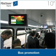 China Flintstone bus digital signage advertising player auto-play 24/7/365 factory