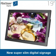 Chine Flint Pierre écran LCD 19 pouces d'affichage numérique, écran publicitaire système de signalisation android usine