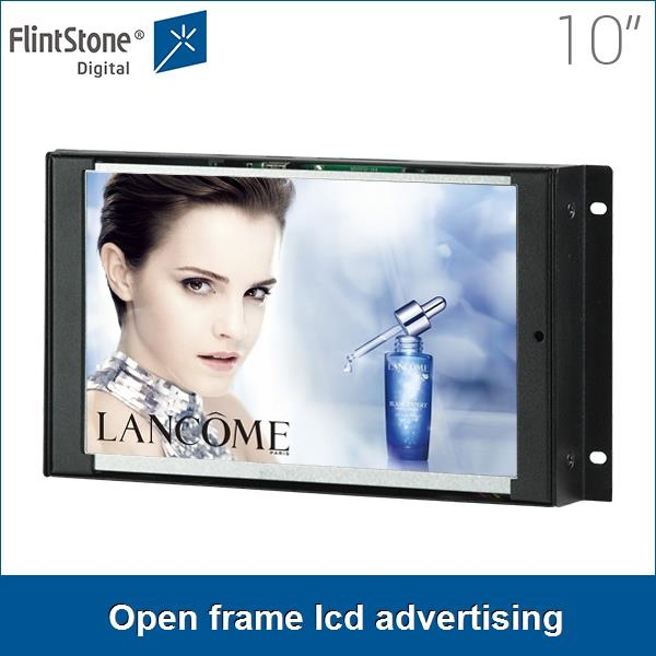 10 AD1005WF pulgadas marco abierto de publicidad lcd de productos, diseño  de lcd de calidad comercial industria de la pantalla de 10 pulgadas,  reproducción de bucle televisión lector de video de 10 pulgadas